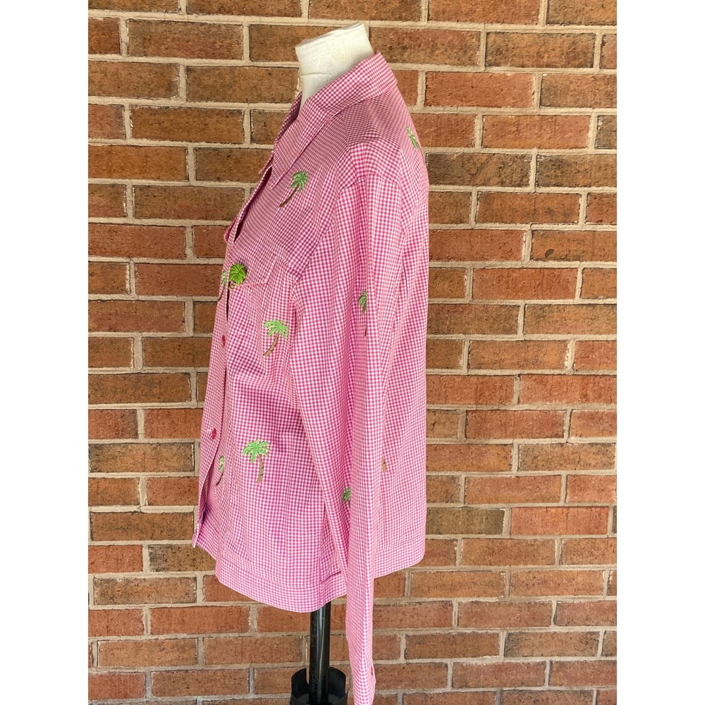 Quacker Factory Lightweight Jacket Fuchsia White … - image 5